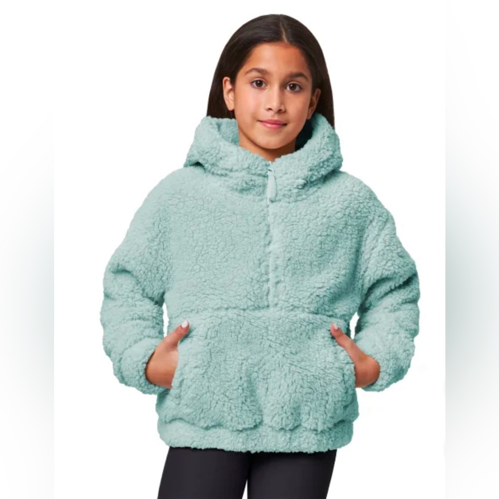 Mondetta Youth 1/2 Zip Pullover Top, Size M (10/12)